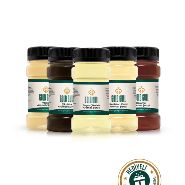 Beyaz Çikolata, Çikolata, Vanilya, Hindistan Cevizi&karamel Aromalı Kahve&meyve Şurupları 5 X 80 Ml.