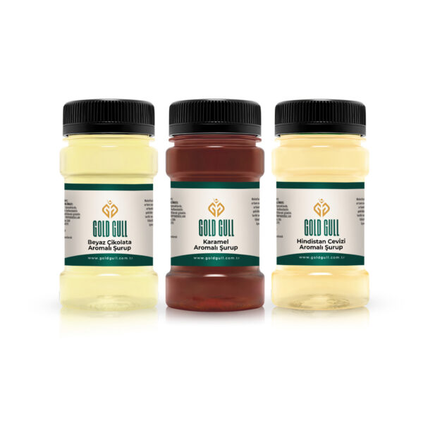 Beyaz Çikolata, Karamel & Hindistan Cevizi Aromalı Kahve & Meyve Şurupları 3 X 80 Ml.
