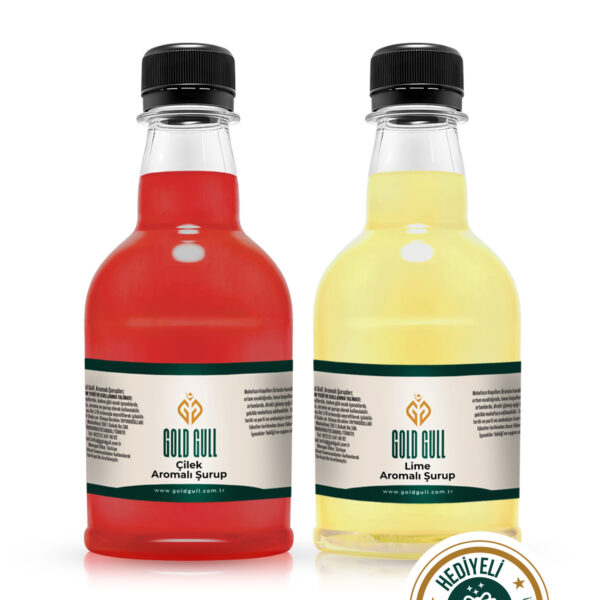 Çilek & Lime Aromalı Kahve & Meyve Şurubu 2 X 300 Ml.
