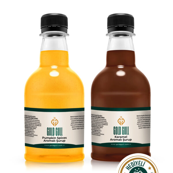 Pumpkin Spices & Karamel Aromalı Kahve & Meyve Şurubu 2 x 300 ml.