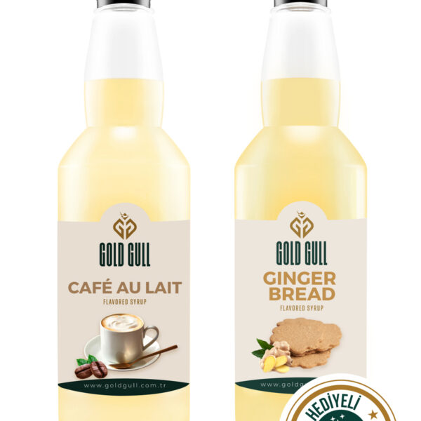 Cafe Au Lait & Ginger Bread Aromalı Kahve & Meyve Şurubu 2 x 700 ml.