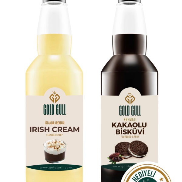 Irish Cream & Kakaolu Bisküvi Aromalı Kahve & Meyve Şurubu 2 x 700 ml.