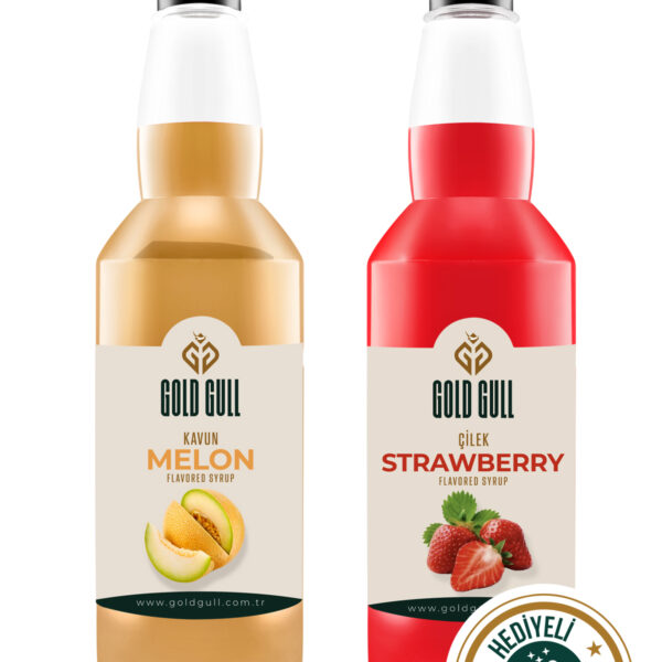 Kavun & Çilek Aromalı Kahve & Meyve Şurubu 2 X 700 Ml.