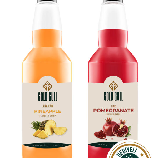 Ananas & Nar Aromalı Kahve & Meyve Şurubu 2 X 700 ml
