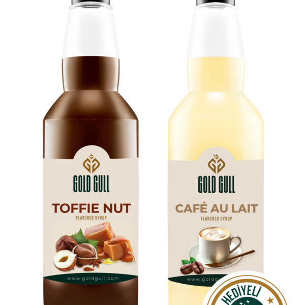Toffee Nut & Cafe Au Lait Aromalı Kahve & Meyve Şurubu 2 x 700 ml.