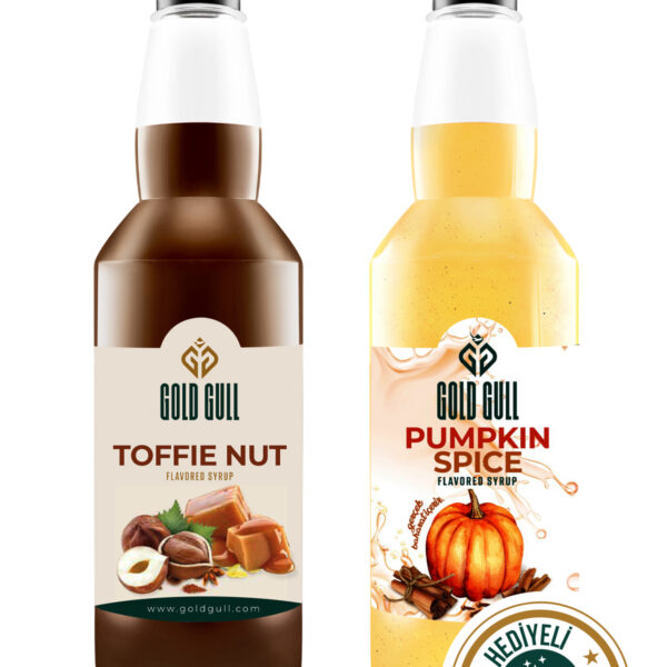 Pumpkin Spices & Toffee-Nut Aromalı Kahve & Meyve Şurubu 2 x 700 ml.