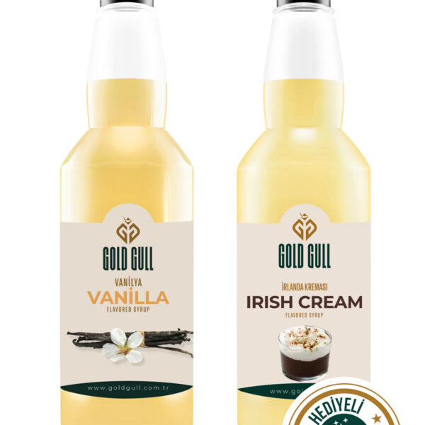 Irish Cream & Vanilya Aromalı Kahve & Meyve Şurubu 2 x 700 ml.