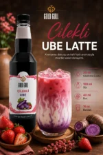 Çilekli Ube Aromalı Kahve & Meyve Şurubu 700 ml - Görsel 2